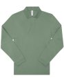 Heren polo B&C My Polo 210 Long Sleeve Almalfi Green